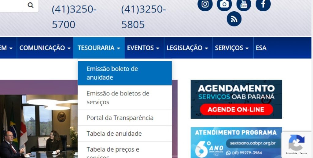 OAB Curitiba 2023 Inscrição Anuidade Exame e Serviços